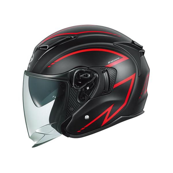 バイク ヘルメット　OGK  EXCEED-2 SPRIA　スプリア フラットブラックレッド　 Lサイズ　JAN　4966094643973