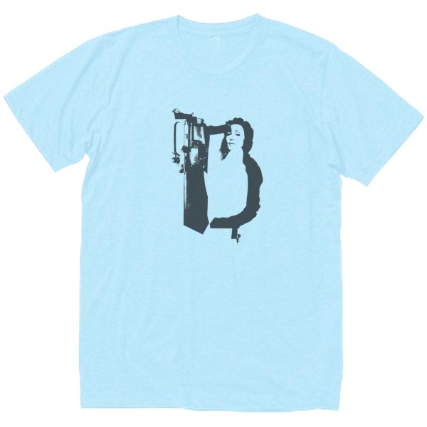 マドンナ 音楽Tシャツ ロックTシャツ バンドTシャツ ライトブルー
