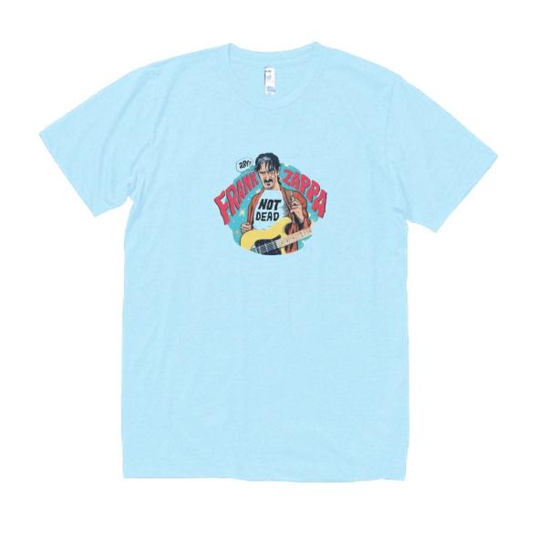 バンドTシャツ FRANK ZAPPA 音楽Tシャツ ロックTシャツ バンドTシャツ ライトブルー