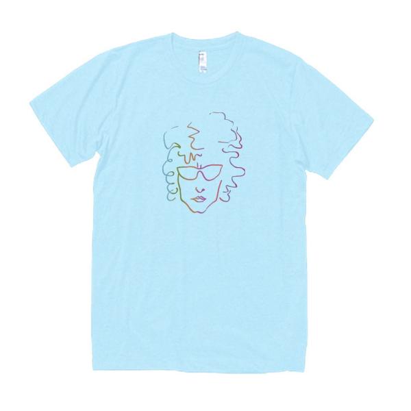 ボブディラン 音楽Tシャツ ロックTシャツ バンドTシャツ ライトブルー