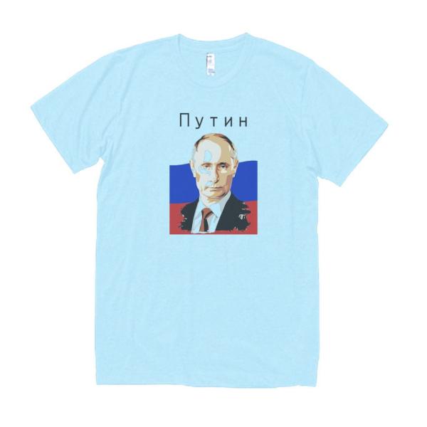 プーチン デザイン・アート Tシャツ ライトブルー : うえきたや - 通販