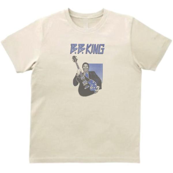 BB KING ビービーキング　音楽Tシャツ ロックTシャツ バンドTシャツ　ライトベージュ
