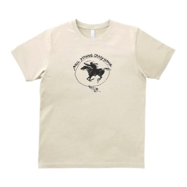 NEIL YOUNG 音楽Tシャツ ロックTシャツ バンドTシャツ ライトベージュ