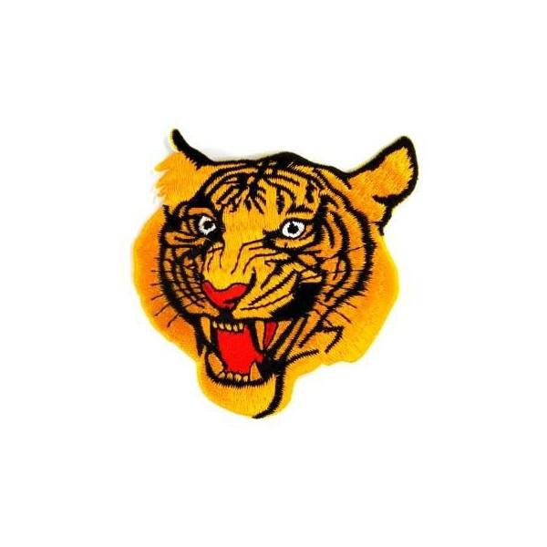 アイロンワッペン どうぶつ いきもの ワッペン 刺繍ワッペン トラ 虎 アイロンで貼れるワッペン E23 うえきたや 通販 Yahoo ショッピング