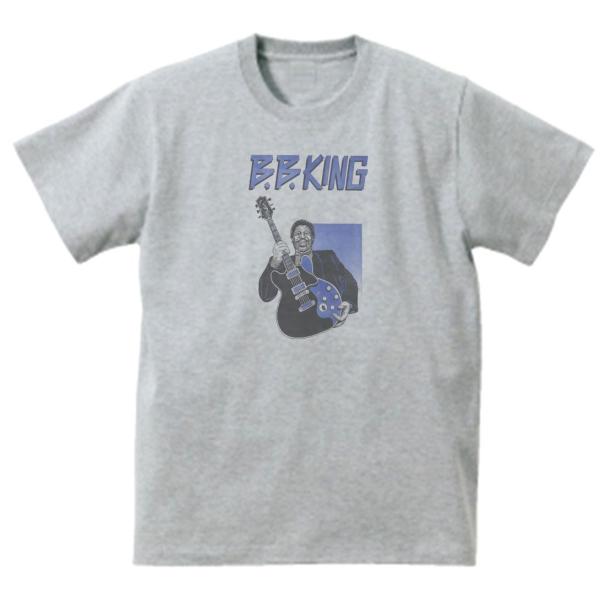 BB KING ビービーキング　音楽Tシャツ ロックTシャツ バンドTシャツ　グレー