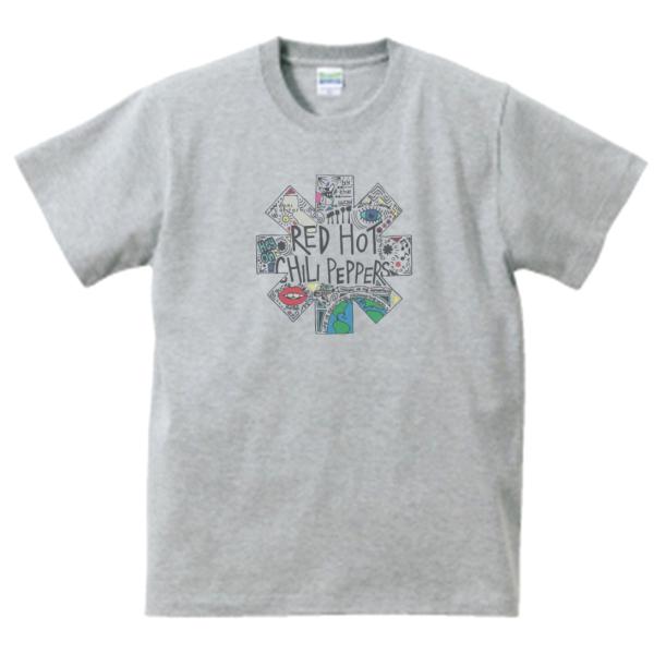 Red Hot Chili Peppers Tシャツ グレー RED HOT CHILI PEPPERS 音楽Tシャツ ロックTシャツ バンドTシャツ