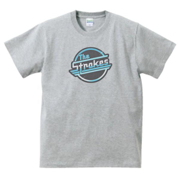 The Strokes 音楽Tシャツ ロックTシャツ バンドTシャツ グレー