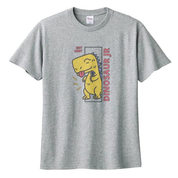 Dinosaur Jr. バンドTシャツ グレー Dinosaur Jr. ダイナソー・ジュニア 音楽Tシャツ ロックTシャツ バンド