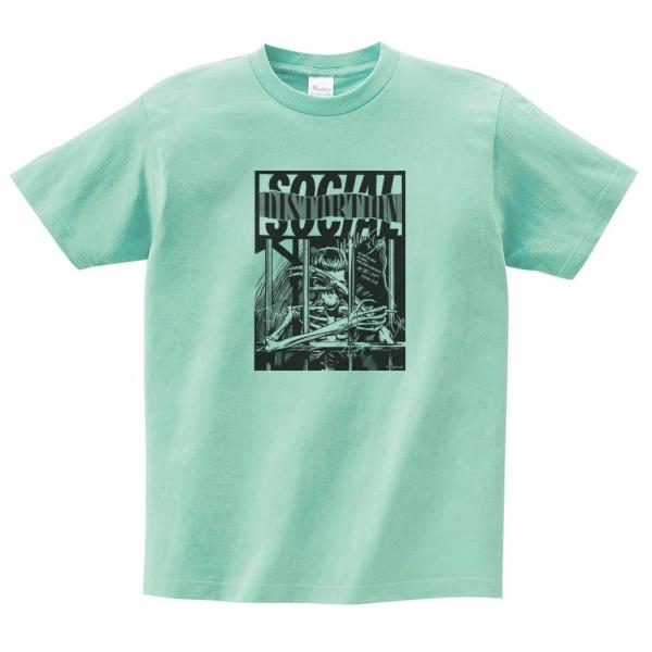 Social Distortion ソーシャルディストーション　グリーンTシャツ ソーシャル・ディストーション Social Distortion 音楽Tシャツ ロックT