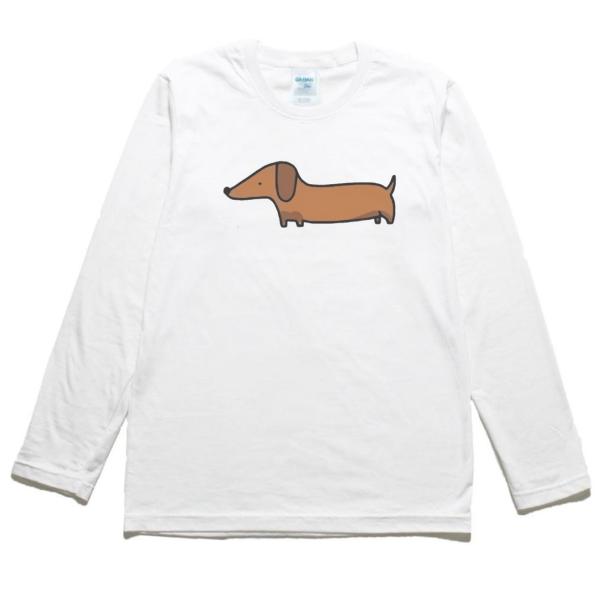ダックスフンド 動物・生き物 長袖Tシャツ ロングスリーブ : うえきた