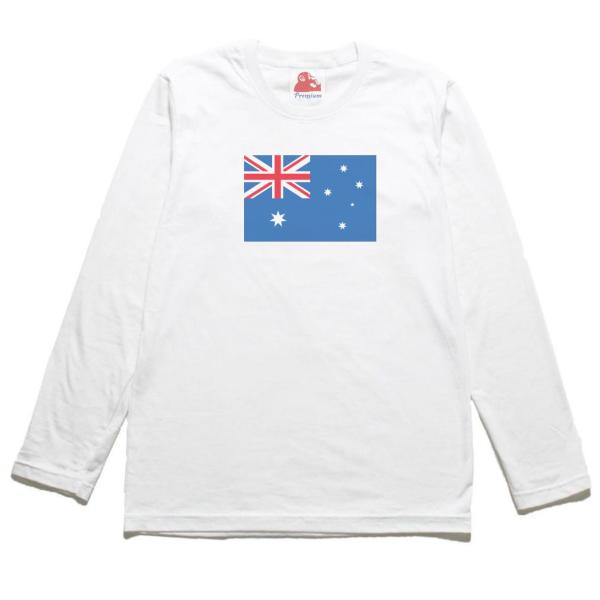 オーストラリア 国 国旗 長袖Tシャツ ロングスリーブ : うえきたや