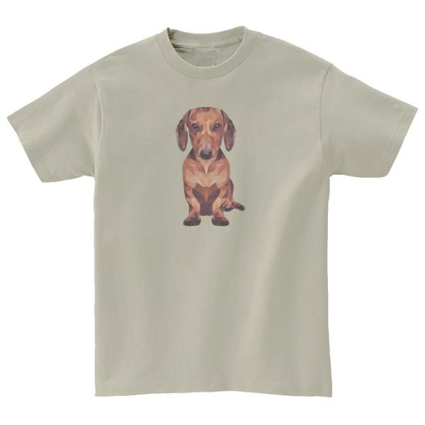 ミニチュアダックスフンド 動物・生き物 Tシャツ シルバーグレー