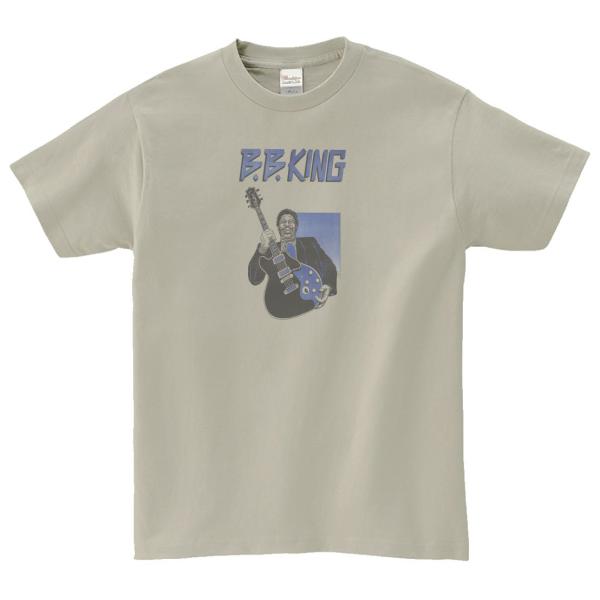 BB KING ビービーキング　音楽Tシャツ ロックTシャツ バンドTシャツ　シルバーグレー
