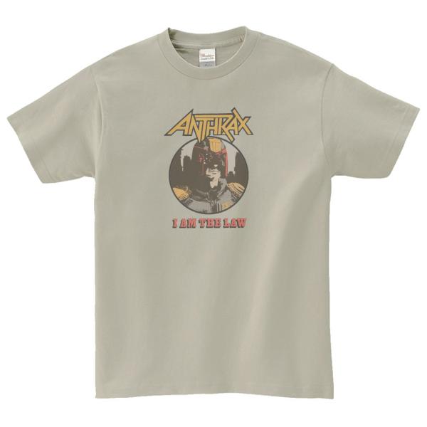 ANTHRAX 音楽Tシャツ ロックTシャツ バンドTシャツ シルバーグレー