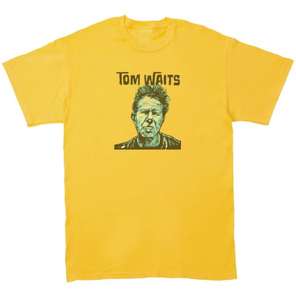 レア！1980’s～古着 トムウェイツ TOM WAITS Tシャツ 輸入新品レア】 TOM WAITS - CLOSING TIME BLACK トムウェイツ