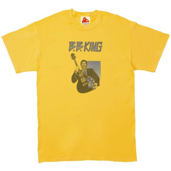 BB KING ビービーキング　音楽Tシャツ ロックTシャツ バンドTシャツ　イエロー
