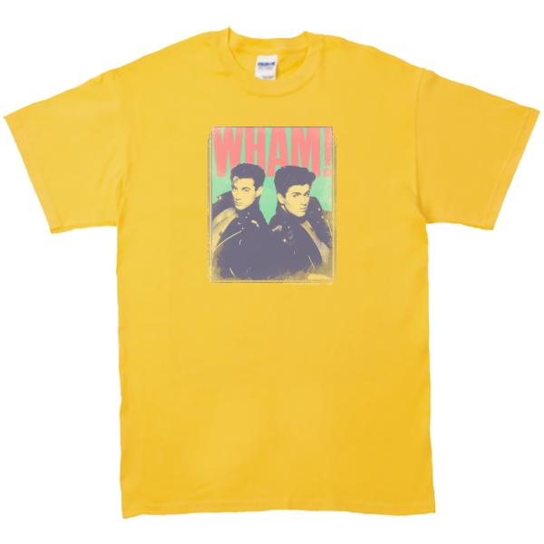WHAM! 音楽Tシャツ ロックTシャツ バンドTシャツ イエロー : うえきた