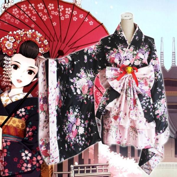 コスプレ衣装 ハロウィン衣装 イベント衣装 コスチューム 花魁 キャバ嬢 和風 和服 着物 浴衣 衣装 仮装 大人用