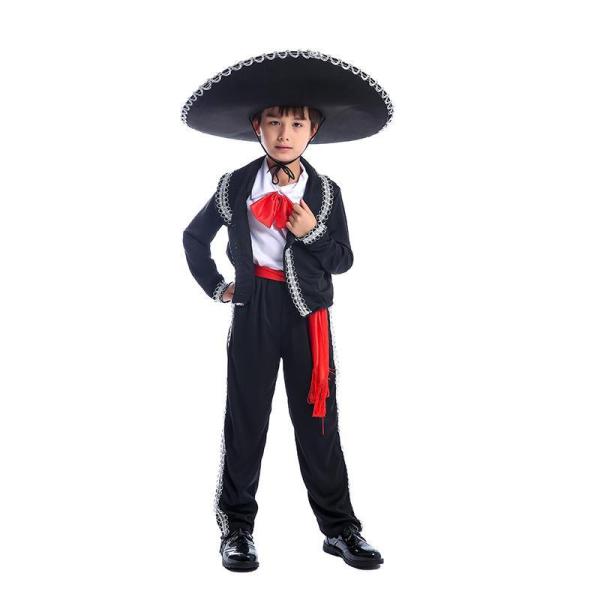 ハロウィン コスプレ 子供用 メキシコ風 男の子 可愛い カコイイ 衣装 パーティー 演出服 子供の日 舞台服
