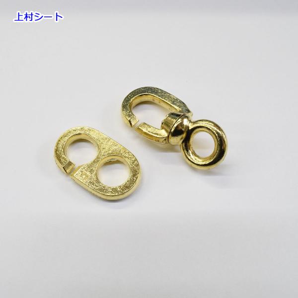 真鍮（ゴールド）の国旗掲揚専用金具国旗掲揚用ロープの金具８ｍｍ用ロープに最適な金具スイブルフック国旗用金具、国旗掲揚ロープ用金具旗用の金具