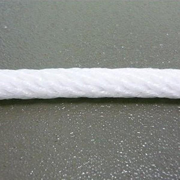 公園や遊歩道の柵ロープ、誘導ロープ　園芸などの支柱ロープ、ダンプコボレーンシートの取付ロープ、各種取り付けロープなど各種用途に最適芯入　12打　金剛打ち直径 6mm （6ミリ） 切売り色：白色（ホワイト）、緑色（グリーン）、黄色（イエロー）...