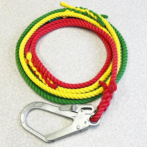 荷物の引き寄せ、荷物の振りを抑制するためのサポートロープ、補助ロープクレーン作業時の吊り荷の安全誘導対策として最適なナビゲーションロープ大型フックがロープの先端についているので、鉄筋やパイプなど直接掛けられるので作業効率抜群。エステル素材で...