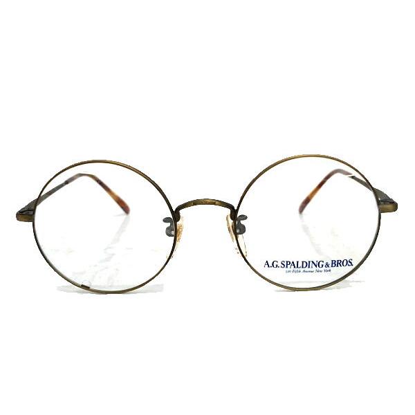 ヴィンテージ メガネフレーム メタル 丸メガネ 48サイズ スポルディングブロス A G Spalding Bros Bs 336 Bs 336 Agp メガネのウエムラ ヤフー店 通販 Yahoo ショッピング