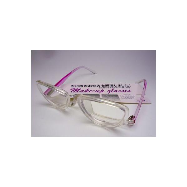 フレームカラー：クリア/クリアピンクレンズ：クリア（プラスチック）レンズ度数：+３．００サイズ：５０□１８−１４５レンズ縦幅：３４