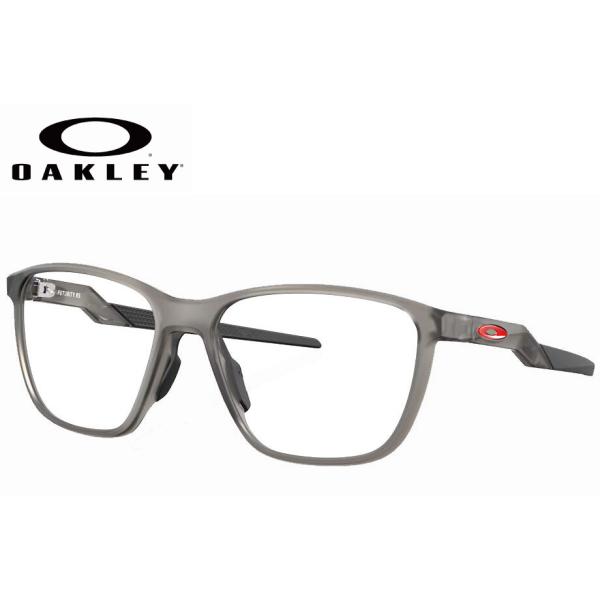 OAKLEY メガネ 本体 度あり グレー OAKLEY（オークリー） メガネフレーム OX8186-0256 56サイズ サテン