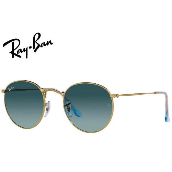 Ray-Ban ROUND L ゴールド ブルーグラデ ROUND（Ray-Ban） レイバン ROUND METAL RB3447 001/3M 50mm GRADIENT