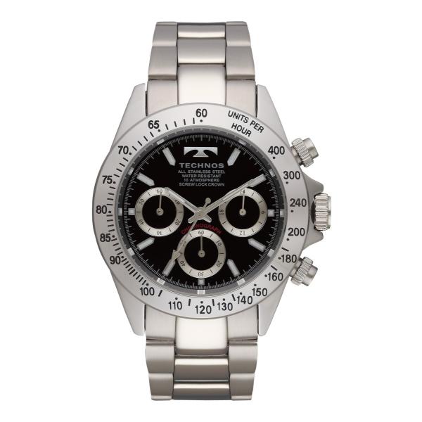 TECHNOS（テクノス） 10気圧防水クロノグラフ 腕時計 TSM401SB : Buena