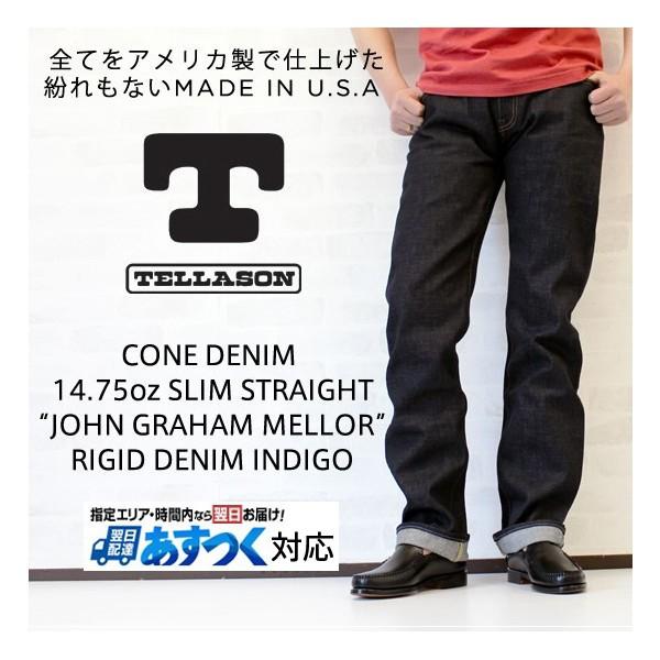 TELLASON テラソン CONE DENIM 14.75oz SLIM STRAIGHT(スリム