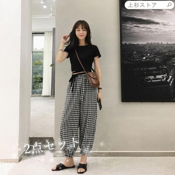 セットアップ レディース 半袖 ズボン 2点セット Setup 春物 夏物 人気 シンプル おしゃれ カジュアル ファッション かわいい Lstup24 上杉ストア 通販 Yahoo ショッピング