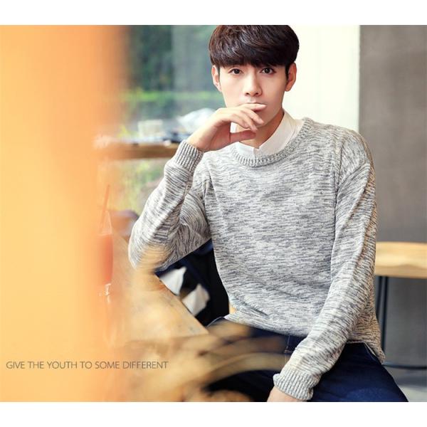 ニットセーター メンズ セーター 長袖 トップス 無地 ボーダー 春服 春物 春 メンズ ニット 新作 17新作 春服 シンプル カジュアル キレイめ My10 上杉ストア 通販 Yahoo ショッピング