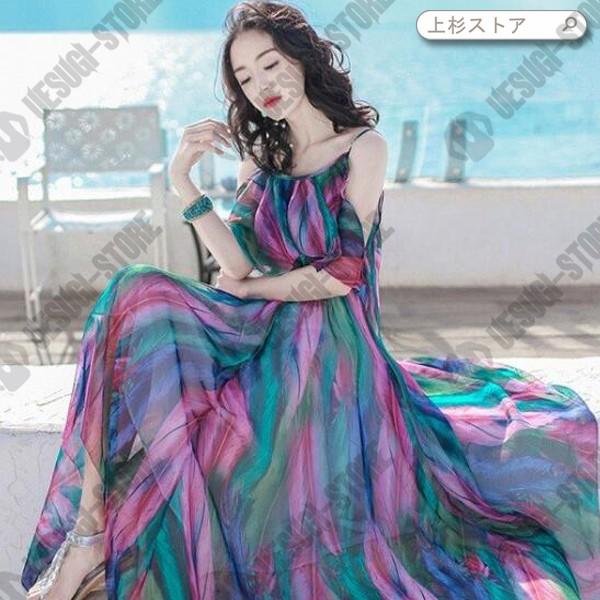 妖精みたいなふんわり感 花柄シフォンマキシワンピ Ops113 上杉ストア 通販 Yahoo ショッピング