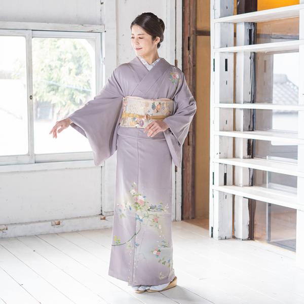 レンタル フルセット 高級正絹 訪問着 レンタル HO-MI223  潤色　格天井文  結婚式 入学式 卒業式 ７５３ お宮参り パーティー 式典 安い