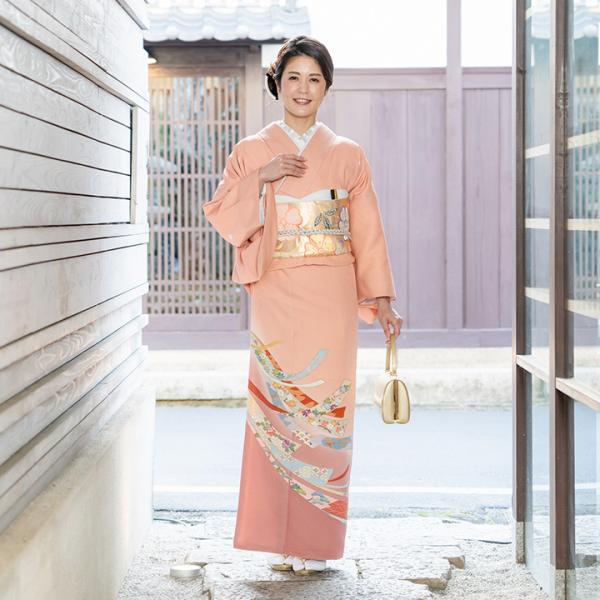 正絹　色留袖　お着物　一つ紋付 お値下げしました‼️ご購入者❣️ 037006top2.jpg