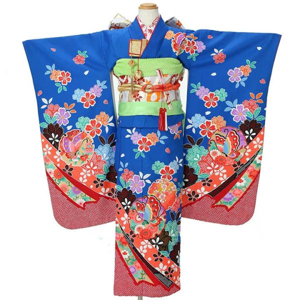 七五三○七五三着物○7歳○女の子○着物○子供着物○キッズ着物○レンタル品 レンタル753着物 七五三 7歳着物 フルセットレンタル 753着物