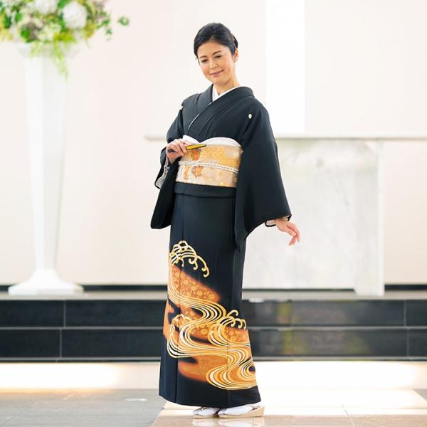 レンタル留袖 フルセット 高級正絹  留袖 レンタル 光琳波　TS-FU032　結婚式 母親 衣装 留袖 レンタル留袖 結婚式母親 親族 留袖 式典 叙勲