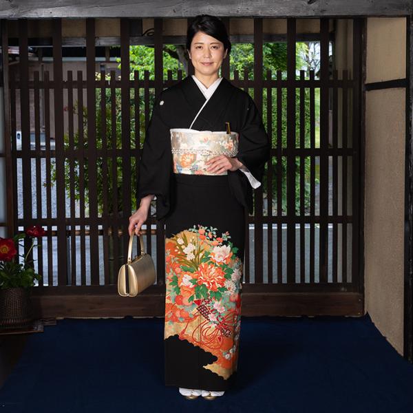 レンタル留袖 フルセット 高級正絹  留袖 レンタル 牡丹　TS-MA430　結婚式 母親 衣装 留袖 レンタル留袖 結婚式母親 親族 留袖 式典 叙勲 留袖