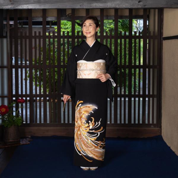 レンタル留袖 フルセット 高級正絹  留袖 レンタル 乱菊　TS-MA505　結婚式 母親 衣装 留袖 レンタル留袖 結婚式母親 親族 留袖 式典 叙勲 留袖