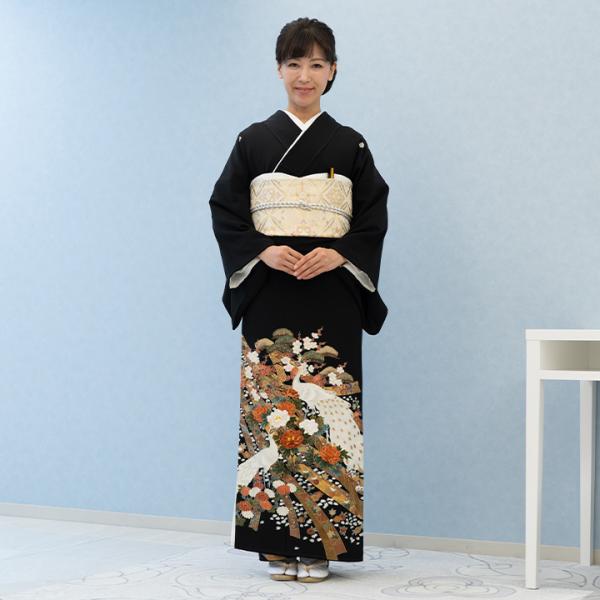 正絹黒留め袖 ５点フルセット新品購入後10月1度着用帯未使用 0218198045502.jpg