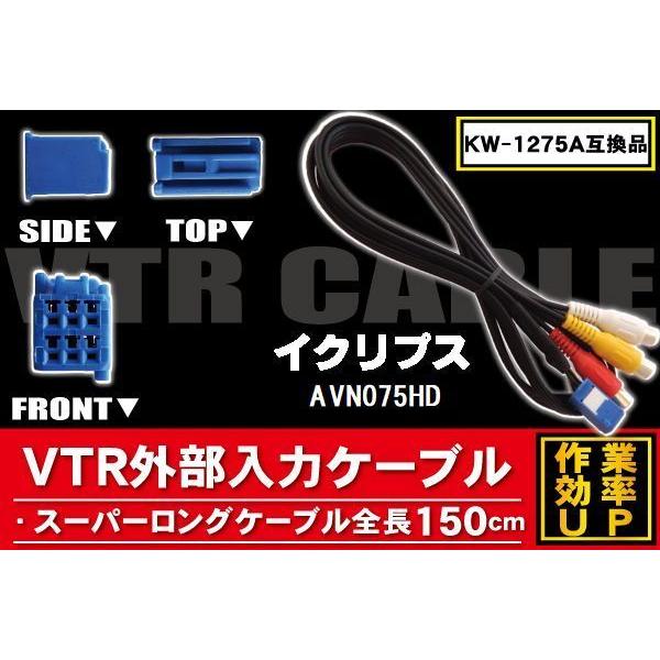KW-1275A 同等品 VTR外部入力ケーブル イクリプス ECLIPSE AVN075HD 