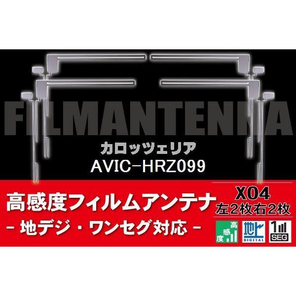 地デジ ワンセグ フルセグ フィルムアンテナ 右2枚 左2枚 4枚 セット