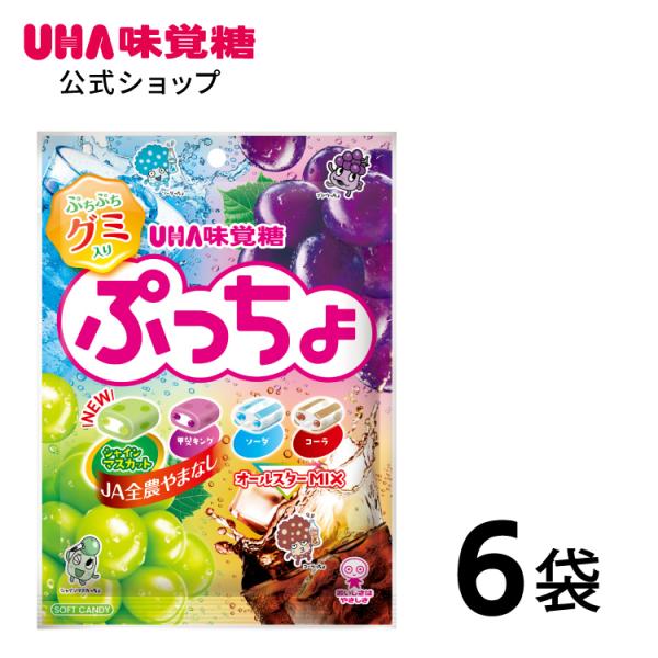 UHA味覚糖 【公式】UHA味覚糖 ぷっちょ袋 4種アソート 6袋セット