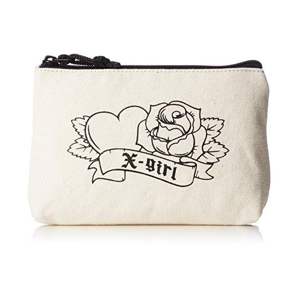 [エックスガール] キャンパスミニポーチ Canvas Mini Pouch X-Girl 105202054012 C