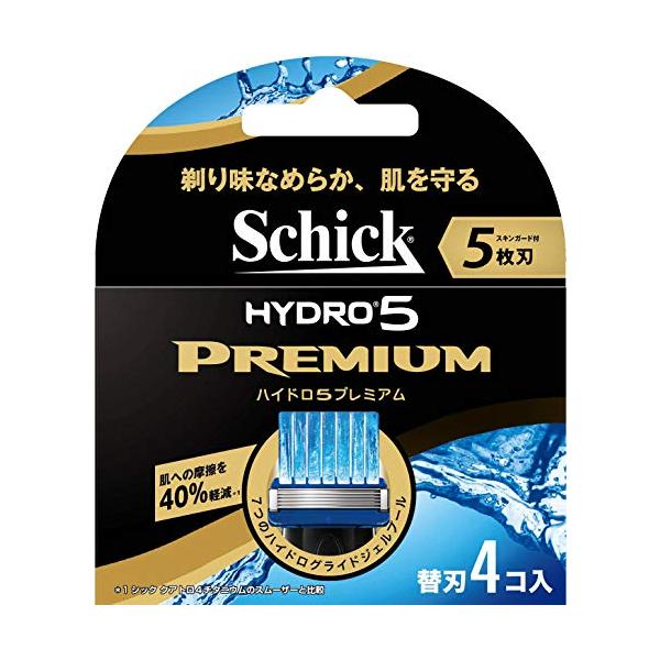 シック Schick 5枚刃 ハイドロ5 プレミアム 替刃 4コ入 男性カミソリ