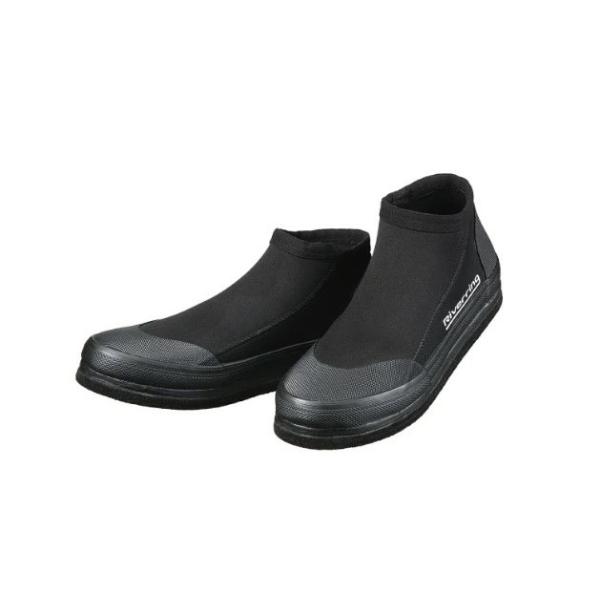 河川でのゲームフィッシング『リバーリング』対応フェルトシューズ 河川でのゲームフィッシング『リバーリング』対応シューズ。 川に立ちこんでも滑らず安定性を保ちながら釣行可能。 アッパー生地は、動きやすく疲れにくいストレッチ性に優れたネオプレン...