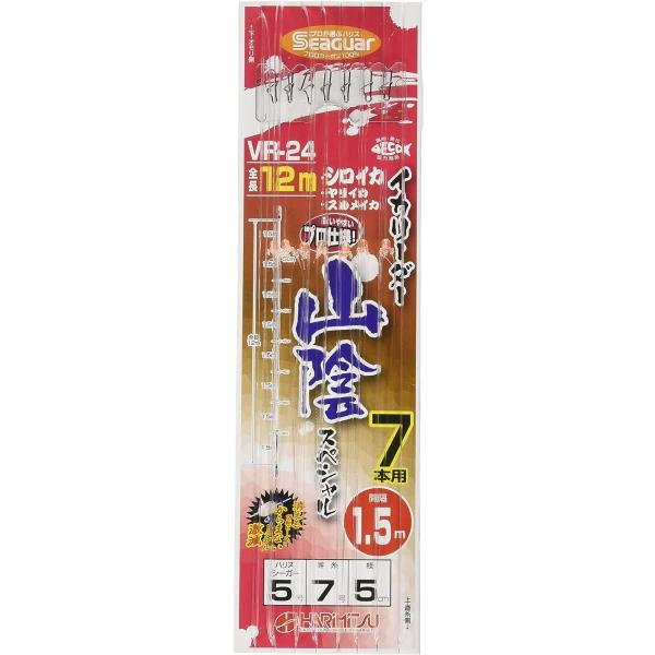 HARIMITSU(ハリミツ) リーダー イカリーダー 山陰スペシャル 7本用 フロロカーボン 12m 5号 VR-24
