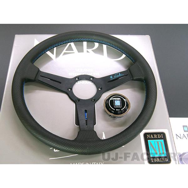 正規品 NARDI SPORTS TYPE A 340 ステアリング ブラックパンチング